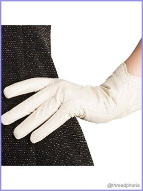 Genuine Lambskin Leather Gloves Handmade Warm Winter Women's